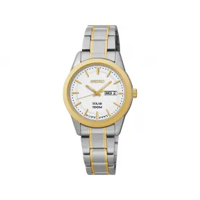 精工/Seiko discovermore系列 28.5MM 不锈钢 太阳能 女表 SUT162