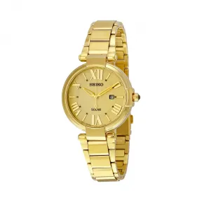 精工/Seiko 镀金精钢 石英机芯 女表 SUT176