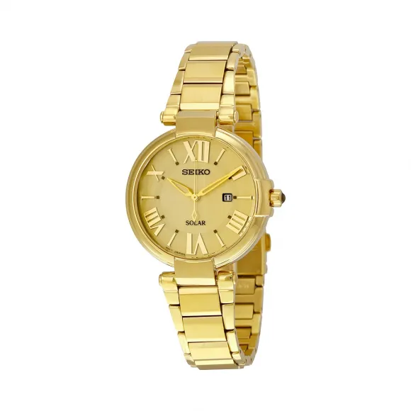 精工/Seiko 镀金精钢 石英机芯 女表 SUT176