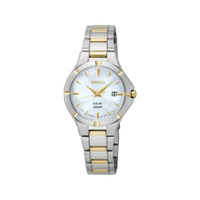 精工/Seiko discovermore系列 27.0MM 不锈钢 太阳能 女表 SUT294
