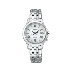 精工/Seiko 28.0 MM 钛金属 太阳能电波表 女表 SWCW161