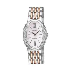 精工/Seiko Aglare Luxuries系列 不锈钢镶钻 石英机芯 女表 SWDX105J