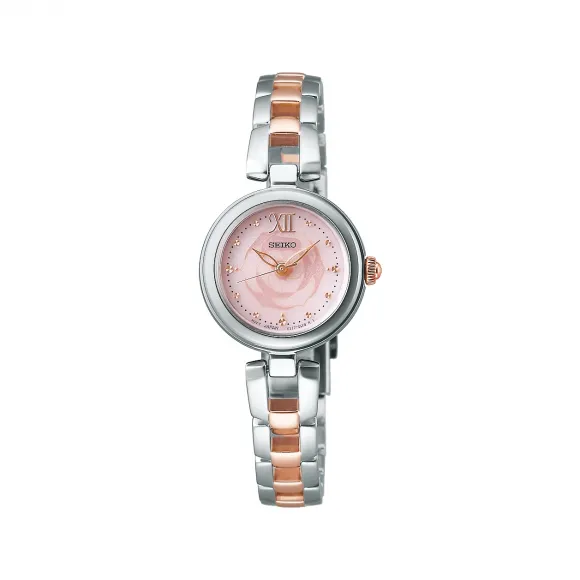 精工/Seiko seikoselection系列 23.0MM 不锈钢 太阳能 女表 SWFA193