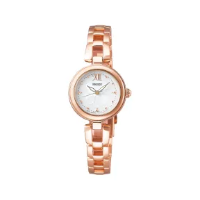 精工/Seiko seikoselection系列 23.0MM 不锈钢 太阳能 女表 SWFA196