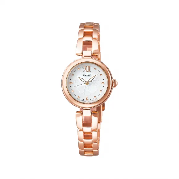 精工/Seiko seikoselection系列 23.0MM 不锈钢 太阳能 女表 SWFA196