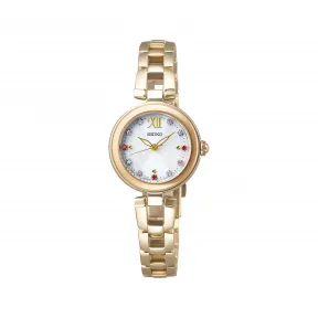 精工/Seiko seikoselection系列 23.0MM 不锈钢 太阳能 女表 SWFA202