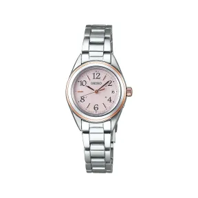 精工/Seiko seikoselection系列 25.2MM 不锈钢 太阳能 女表 SWFH076