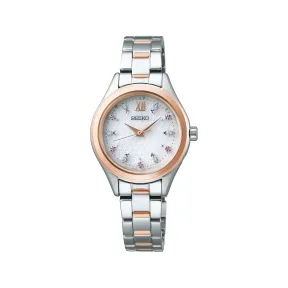 精工/Seiko seikoselection系列 28.0MM 不锈钢 太阳能 女表 SWFH116