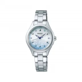 精工/Seiko seikoselection系列 28.0MM 不锈钢 太阳能 女表 SWFH119