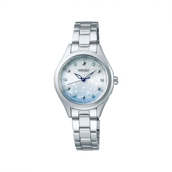 精工/Seiko seikoselection系列 28.0MM 不锈钢 太阳能 女表 SWFH119