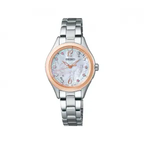 精工/Seiko seikoselection系列 不锈钢 28.0MM 太阳能机芯 女表 SWFH122
