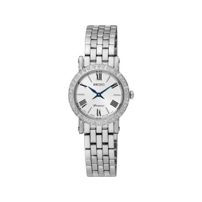 精工/Seiko discovermore系列 24.4MM 不锈钢 石英机芯 女表 SWR023