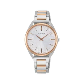精工/Seiko discovermore系列 32.0MM 不锈钢 石英机芯 女表 SWR034
