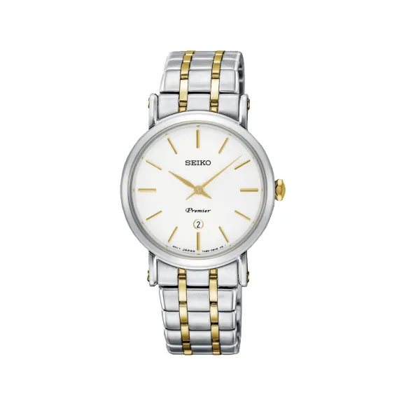 精工/Seiko discovermore系列 30.5MM 不锈钢 石英机芯 女表 SXB438