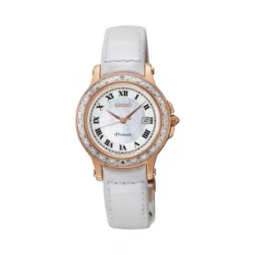 精工/Seiko Premier系列 玫瑰镀金 自动机械机芯 Seiko Premier SXDF08J1