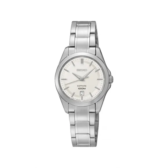 精工/Seiko discovermore系列 26.0MM 不锈钢 石英机芯 女表 SXDF55