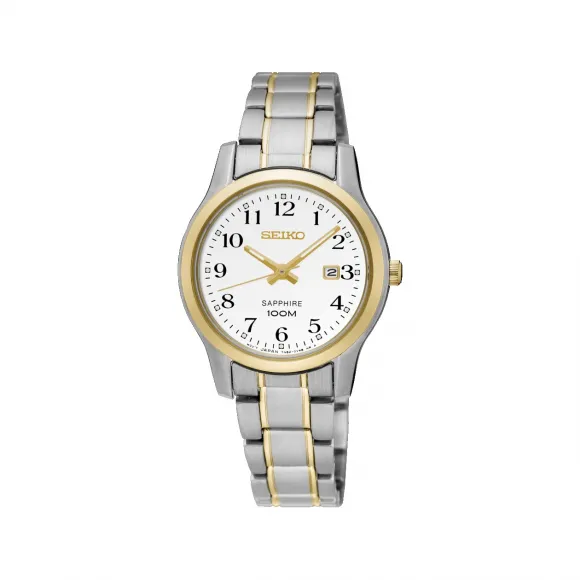 精工/Seiko discovermore系列 29.2MM 不锈钢 石英机芯 女表 SXDG90