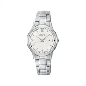 精工/Seiko discovermore系列 28.7MM 不锈钢 石英机芯 女表 SXDG93
