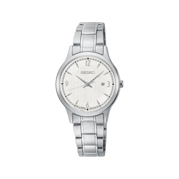 精工/Seiko discovermore系列 28.7MM 不锈钢 石英机芯 女表 SXDG93