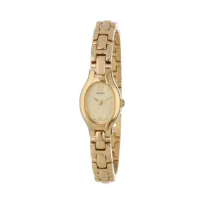 精工/Seiko Usa系列 镀金精钢 石英机芯 女表 SXGJ72