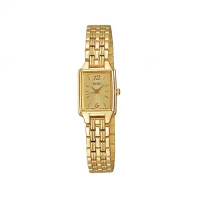 精工/Seiko Usa系列 金色精钢 石英机芯 女表 SXGL62