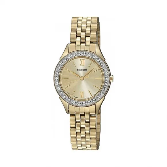 精工/Seiko Women系列 镀金 石英机芯 女表 SXGP30P1