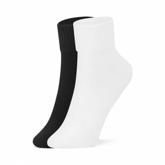 斯凯奇/Skechers 黑白色 QUARTER SOCK 男子短筒袜 L120M077-004X