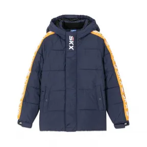 斯凯奇/Skechers 藏青色 WOVENQUILTEDHOODEDJACKET 男童羽绒服 L320B064-002Z