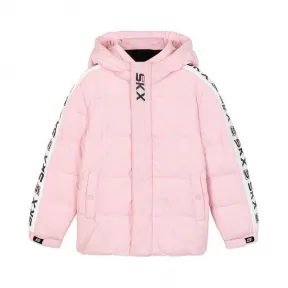 斯凯奇/Skechers 童话粉 WOVENQUILTEDHOODEDJACKET 女童羽绒服 L320G099-00P2