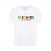斯凯奇/Skechers 亮白色 KNITSHORTSLEEVETEE 儿童短袖T恤 L320K050-0019