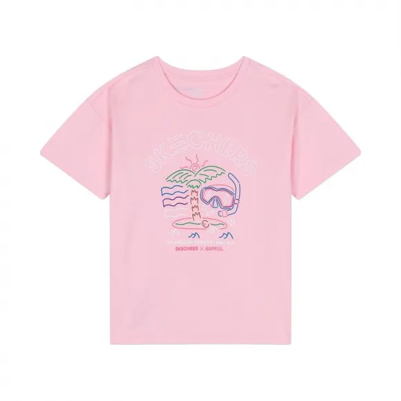 斯凯奇/Skechers 兰花粉 SHORTSLEEVETEE 儿童短袖T恤 L320K185-0093