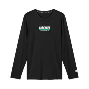 斯凯奇/Skechers 碳黑 KNITLONGSLEEVETEE 男子长袖衫 L320M020-0018