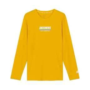 斯凯奇/Skechers 金矿黄 KNITLONGSLEEVETEE 男子长袖衫 L320M020-0065