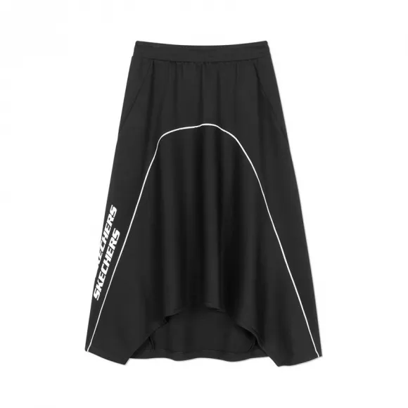 斯凯奇/Skechers 深黑色 KNIT LONG SKIRT 女子长裙 L320W171-002K