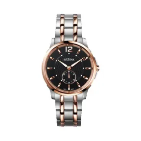 时添雅/Sultana 39毫米 不锈钢镀玫瑰金双色 石英机芯 男表 379104