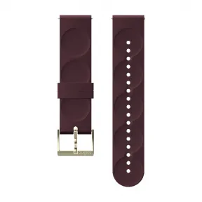 颂拓/Suunto Suunto 20MM Urban 1 Silicone Strap Burgundy Gold，S 码 SS050062000