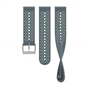 颂拓/Suunto Suunto 22MM Athletic 1 硅胶表带 Moss Blue（S+M 号） SS050696000