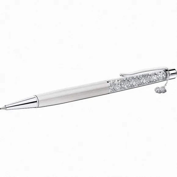 施华洛世奇/Swarovski 笔 Crystalline Lady 圆珠笔, White, Green Clover 1097