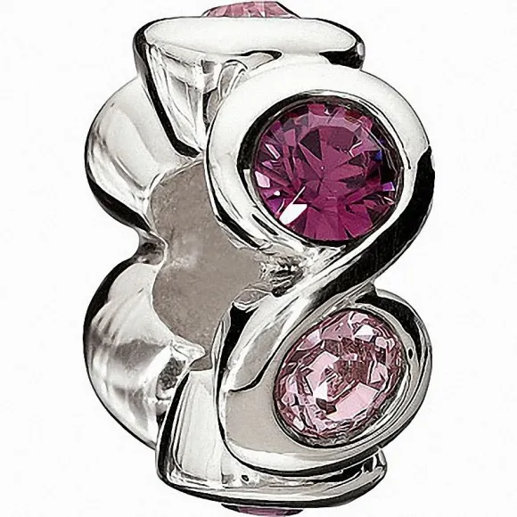 施华洛世奇/Swarovski 串珠 Purple Circles Bead 1125445