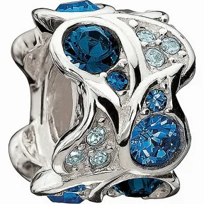 施华洛世奇/Swarovski 串珠 Blue Paisley Bead 1125456