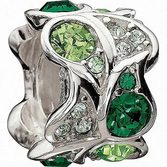 施华洛世奇/Swarovski 串珠 Green Paisley Bead 1125457