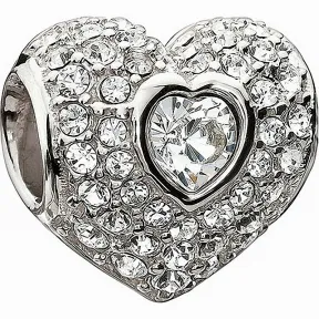 施华洛世奇/Swarovski 串珠 Crystal Sparkly Heart Bead 1125478