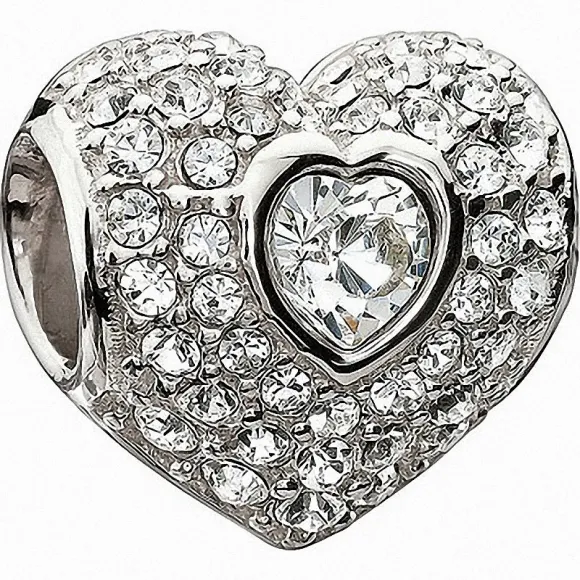 施华洛世奇/Swarovski 串珠 Crystal Sparkly Heart Bead 1125478