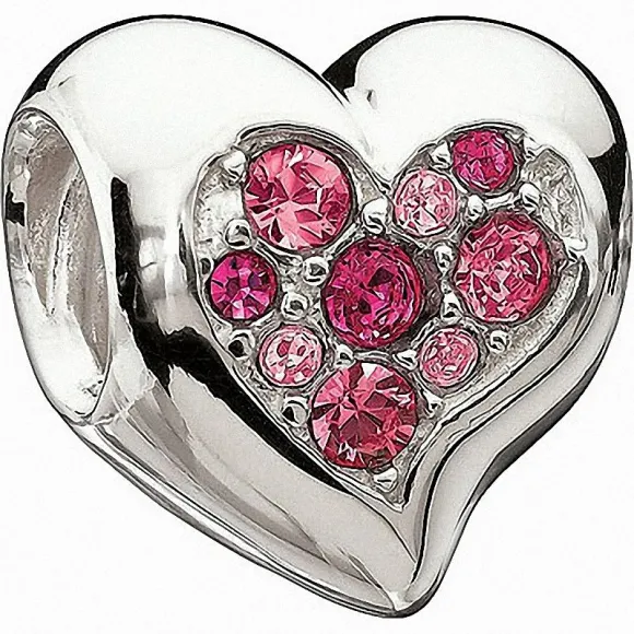 施华洛世奇/Swarovski 串珠 Pink Inner Heart Bead 1125482