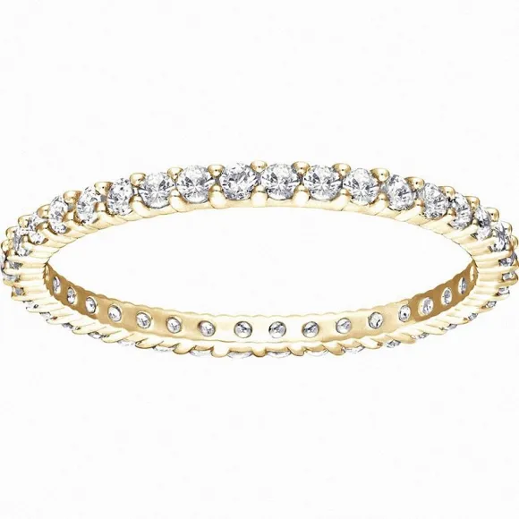 施华洛世奇/Swarovski 戒指 Vittore 戒指, 白色, 镀金色 5028971