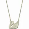施华洛世奇/Swarovski 项链 Swan 项链, 白色, 镀金色 5063921