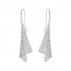 施华洛世奇/Swarovski 耳饰 Fit 穿孔耳环, 小码, 白色, 镀白金色 5143068