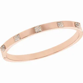 施华洛世奇/Swarovski Tactic 手镯, 白色, 镀玫瑰金色调 5184528