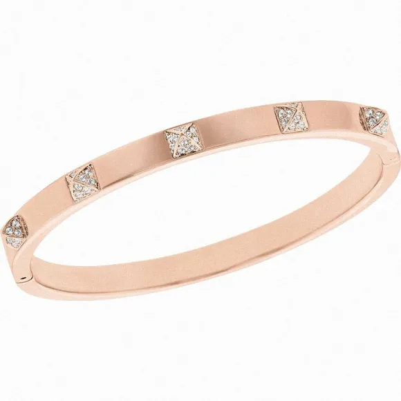 施华洛世奇/Swarovski Tactic 手镯, 白色, 镀玫瑰金色调 5184528