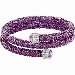 施华洛世奇/Swarovski 手镯 Crystaldust 双圈手镯, 紫色, 不锈钢 5278497